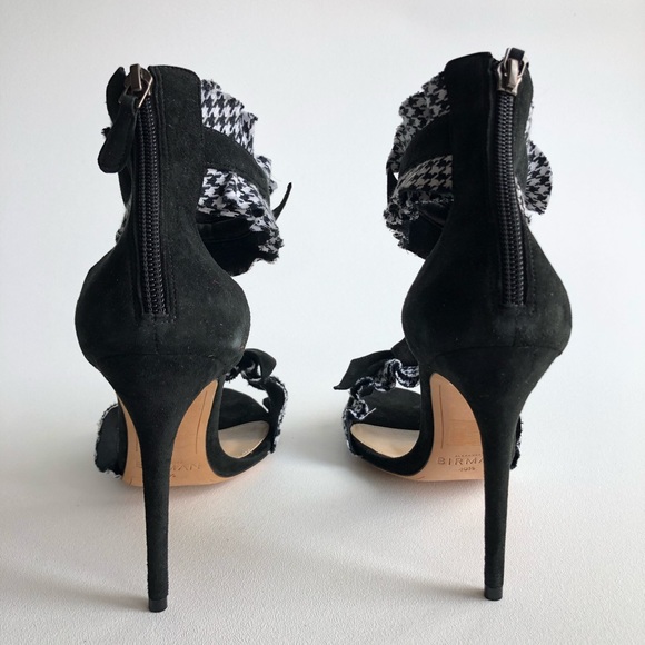 NEW Alexandre Birman Clarita Black Gingham Sandals - Picture 4 of 8